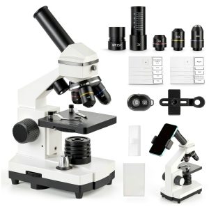 ZOVVTRON Trinocular Microscope CA-HBZTXWJ Dual LED 4X/10X/40X-0